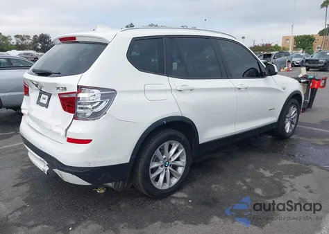 2017 BMW X3 xDrive28I z USA, uszkodzony, nr VIN 5UXWX9C39H0W76943